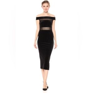 BCBGeneration Velvet Midi Dress